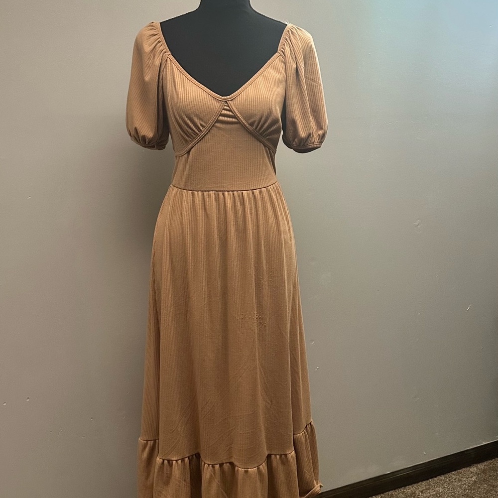 Elegant Tan Dress